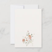 Korte Waterverf van het weide beest RSVP Kaartje (Achterkant)