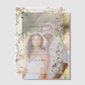 Korte Waterverf van het weide beest Vellum Uitnodigingen (Offset (Koppel))