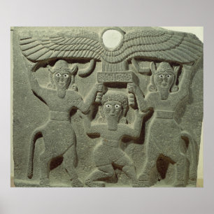 Korte weergave van Gilgamesh tussen twee Poster
