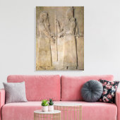 Korte weergave van Sargon II en een vizier Canvas Afdruk (Insitu (Woonkamer))