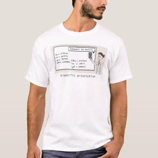 korte wetenschappelijke proselitisme t-shirt