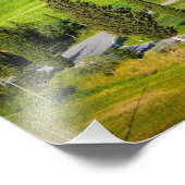 Korte wikkelweg in Toscane Foto Afdruk (Hoek)