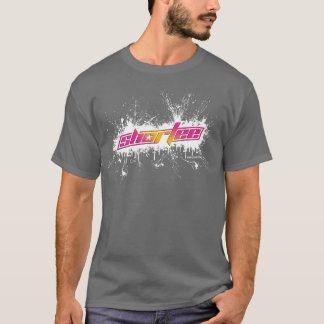 Korte witte verf t-shirt