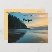 Korte zandstrand Oregon Briefkaart (Voorkant / Achterkant)