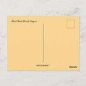 Korte zandstrand Oregon Briefkaart (Achterkant)