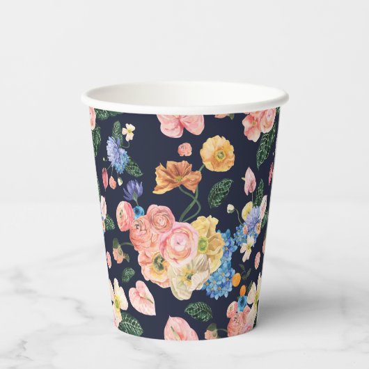 Korte zomer- en blokletters papieren bekers (Achterkant)