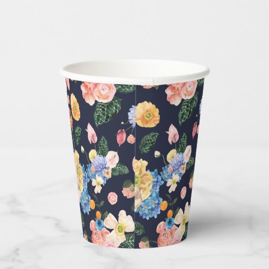 Korte zomer- en blokletters papieren bekers (Rechts)