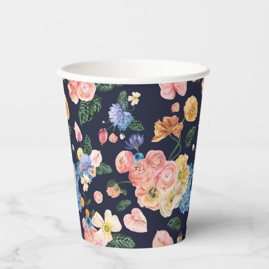 Korte zomer- en blokletters papieren bekers (Voorkant)