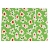 Kortebroodkoekjes Groen Kerstmis Groot Cadeauzakje (Achterkant)