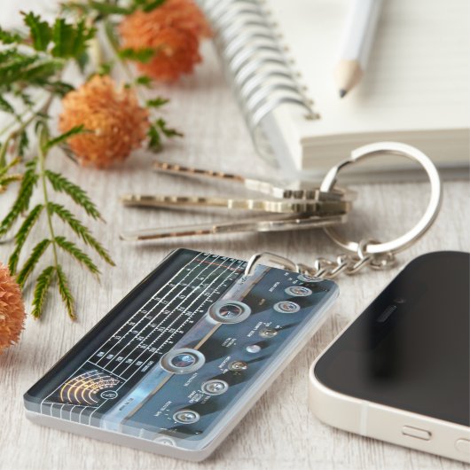 kortegolfradio-Sleutelhanger Sleutelhanger (Voorkant Rechts)