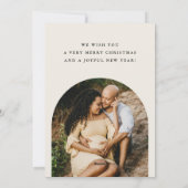 Kortekaart zwangerschap aankondiging Kerstmis - Bo (Achterkant)