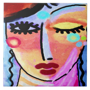 Kortere dagen voor Abstract digitaal schilderen Tegeltje