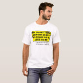 Kortetermijngeheugen Grappig T-shirt Humor (Voorkant volledig)
