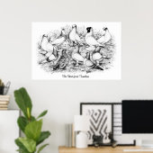 Kortgelige tumblers poster (Thuiskantoor)