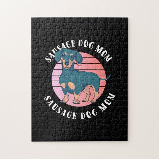Korthaar Hond Moeder Legpuzzel (Verticaal)
