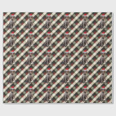 Korthaar Pointer Hond Vakantie Plaid Kerstmis Cadeaupapier (Vlak)