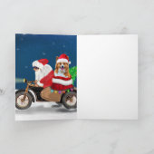 Korthals Hond Kerstmis Sinterklaas  Kaart (Binnen)