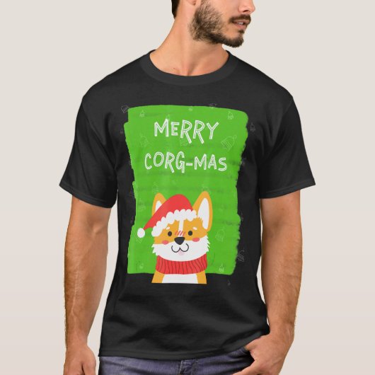 Korthals Kerst Merry Corgmas T-shirt (Voorkant)