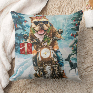 Korthals Kijktijd Motorfiets Kerstmis Kussen