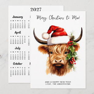 Korthalskoe 2027 Kalender Feestelijk Prettig Kerst Feestdagenkaart
