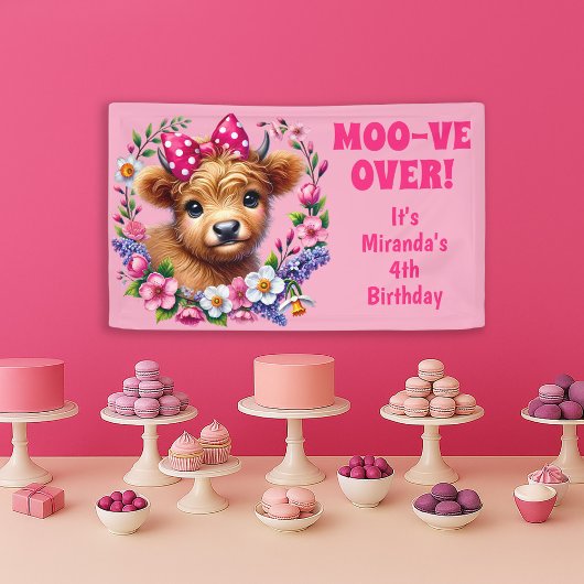 Korthalskoe Hoeve Koe-beweg-Over 4e Verjaardag Spandoek