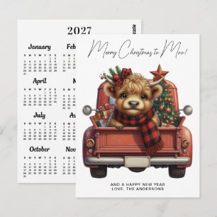 Korthalskoe Kalver 2027 Kalender Vrachtwagen Kerst Briefkaart
