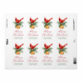 Korthamer Kerstmis Etiket (Full Sheet)
