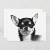 Kortharige Chihuahua handgeschilderde kunstwerken Briefkaart (Voorkant / Achterkant)