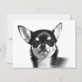 Kortharige Chihuahua handgeschilderde kunstwerken Briefkaart