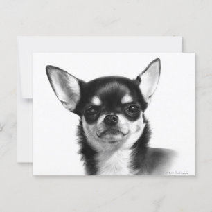 Kortharige Chihuahua handgeschilderde kunstwerken Briefkaart