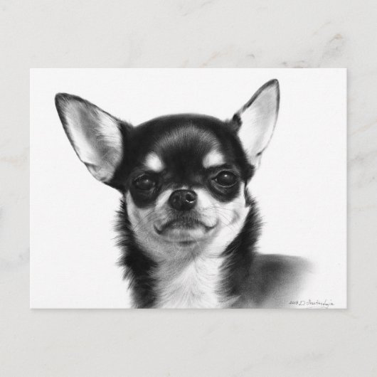 Kortharige Chihuahua handgeschilderde kunstwerken Briefkaart (Voorkant)