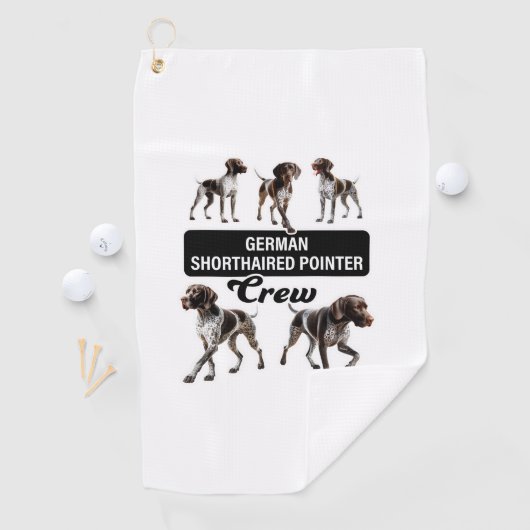 kortharige duitse stuurmansbemanning golfhanddoek (Insitu)