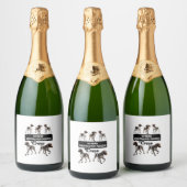 kortharige duitse stuurmansbemanning sparkling wijnetiket (Flessen)