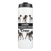 kortharige duitse stuurmansbemanning thermosbeker (Voorkant)