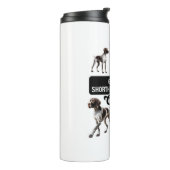 kortharige duitse stuurmansbemanning thermosbeker (Gedraaid links)