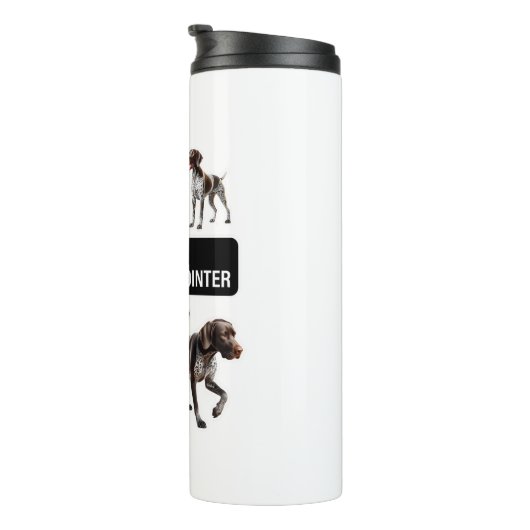 kortharige duitse stuurmansbemanning thermosbeker (Geroteerd rechts)