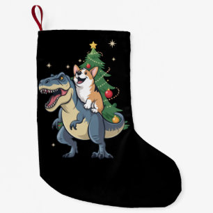 Kortharige Kerst Dinosaurus Boom Rex Vakantie Kers Kleine Kerstsok