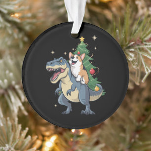 Kortharige Kerstmis Dinosaurus Boom Rex Vakantie K Ornament