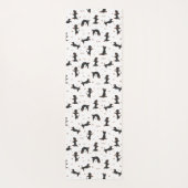 Kortharige teckel hond yoga yogamat (Achterkant)