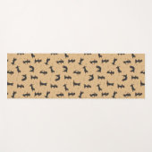 Kortharige teckel hond yoga yogamat (Voorkant (horizontaal))
