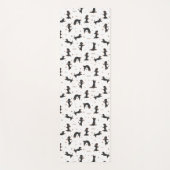 Kortharige teckel hond yoga yogamat (Voorkant)