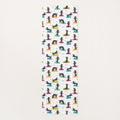 Kortharige teckel hond yoga yogamat (Achterkant)