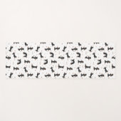 Kortharige teckel hond yoga yogamat (Voorkant (horizontaal))