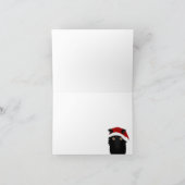 Korthertswenskaart met wolf feestdagen kaart (Binnen)