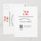 Korting aanbieding diensten contact Spa massage sa Briefkaart (Voorkant / Achterkant)