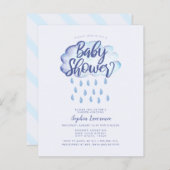 Korting - Baby shower voor cloud en regendruppels (Voorkant / Achterkant)
