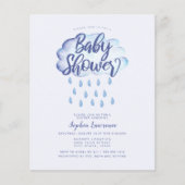 Korting - Baby shower voor cloud en regendruppels (Voorkant)