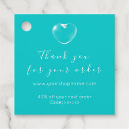 Korting Code Logo Gold Heart Hartelijk dank voor d Bedankjes Labels