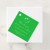 Korting Code Logo Winkelhart Hartelijk dank Groen Bedankjes Labels (In situ)