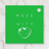 Korting Code Logo Winkelhart Hartelijk dank Groen Bedankjes Labels (Achterkant)